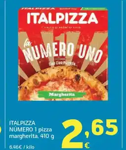 HiperDino ITALPIZZA NÚMERO 1 pizza margherita oferta