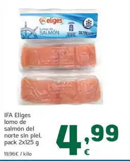 HiperDino IFA ELIGES lomo de salmón del norte sin piel oferta