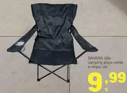 HiperDino DASASIA silla camping playa verde o negra oferta