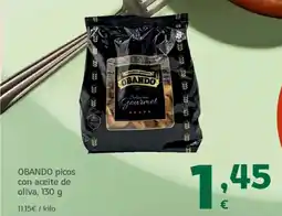 HiperDino OBANDO picos con aceite de oliva oferta