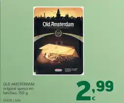 HiperDino OLD AMSTERDAM original queso en lonchas oferta