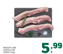 HiperDino Panceta con costilla de cerdo oferta