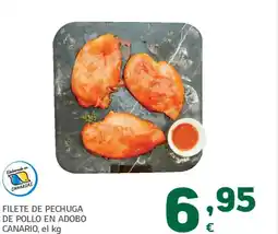HiperDino Filete de pechuga de pollo en adobo canario oferta