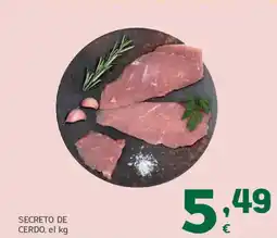 HiperDino Secreto de cerdo oferta