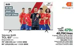 El Corte Inglés TCL Televisor QLED 65" 65P8K oferta
