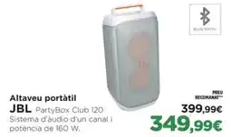 El Corte Inglés JBL Altaveu portàtil PartyBox Club 120 oferta