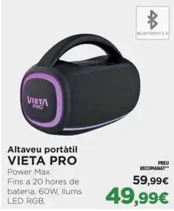 El Corte Inglés VIETA PRO Altaveu portàtil oferta