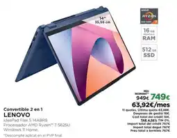 El Corte Inglés LENOVO Convertible 2 en 1 oferta