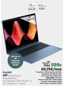 El Corte Inglés HP Portàtil oferta