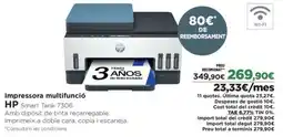 El Corte Inglés HP Impressora multifunció Smart Tank 7306 oferta