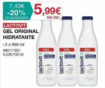 Costco Lactovit Gel Original Hydratante oferta