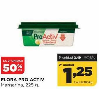 Alimerka La 2a Unidad 50% Dto Flora Pro Activ Margarina oferta
