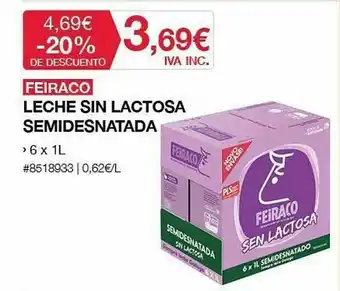 Costco Feiraco Leche Sin Lactosa Semidesnatada oferta