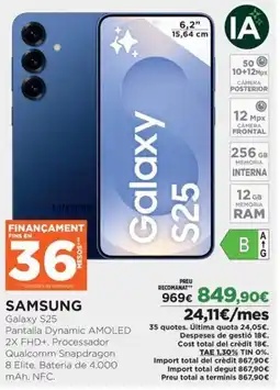 El Corte Inglés SAMSUNG Galaxy S25 oferta