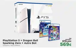 El Corte Inglés PlayStation 5 + Dragon Ball Sparking Zero + Astro Bot oferta