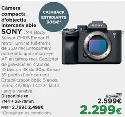 El Corte Inglés SONY Càmera compacta d'objectiu intercanviable oferta