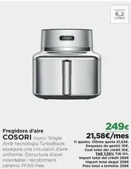 El Corte Inglés COSORI Fregidora d'aire Iconic Single oferta