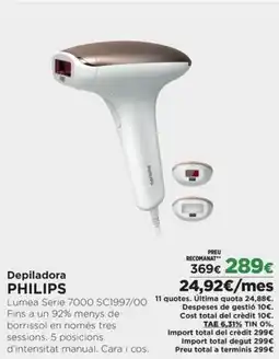 El Corte Inglés PHILIPS Depiladora oferta