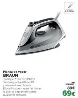 El Corte Inglés BRAUN Planxa de vapor oferta