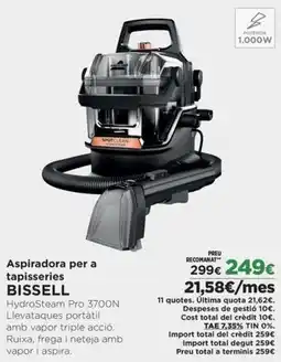 El Corte Inglés BISSELL Aspiradora per a tapisseries oferta