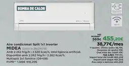 El Corte Inglés MIDEA Aire condicionat Split 1x1 Inverter oferta