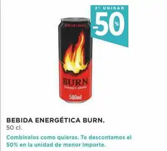 Supercor Exprés 2a Unidad -50% Bebida Energética Burn oferta
