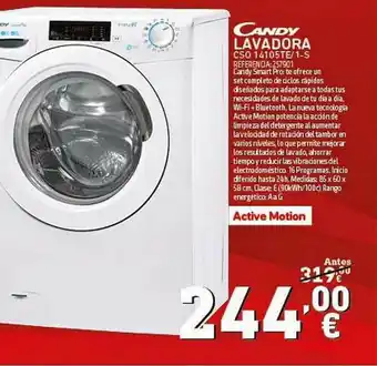 Tiendas Electrón Candy Lavadora oferta