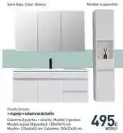 Mi Bricolaje Gala - mueble de baño + espejo + columna de baño oferta