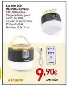 Mi Bricolaje Airmec - luz solar led recargable camping oferta