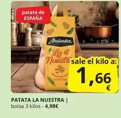 Supermercados MAS Melendez - patata la nuestra oferta