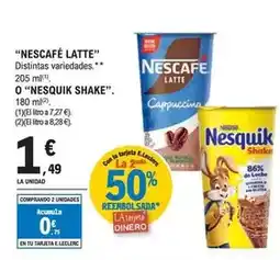 E.Leclerc Nescafé - latte/shake oferta
