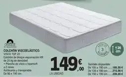 E.Leclerc Unique - colchon viscoelástico oferta