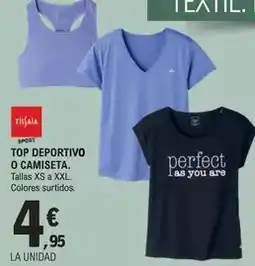 E.Leclerc Tissaia - top deportivo o camiseta oferta