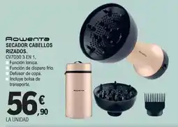 E.Leclerc Rowenta - secador cabellos rizados cv7d30 3 en 1 oferta
