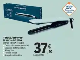 E.Leclerc Rowenta - plancha de pelo sf5120 ionica titanio oferta