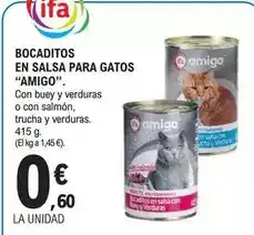 E.Leclerc Ifa amigo - bocaditos en salsa para gatos oferta