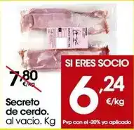 Eroski Secreto de cerdo oferta