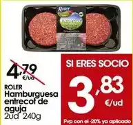 Eroski Roler - hamburguesa entrecot de aguja oferta
