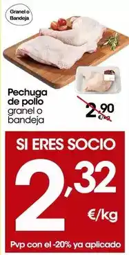Eroski Pechuga de pollo oferta