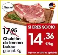 Eroski Chuletón de ternera balear oferta