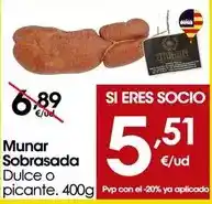 Eroski Munar - sobrasada dolce o picante oferta