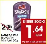 Eroski Campofrío - snack'in mini fuet oferta