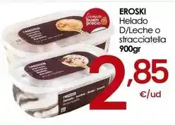 Eroski Eroski - helado d/leche o stracciatella oferta