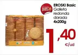 Eroski Eroski basic - galleta redonda dorada oferta