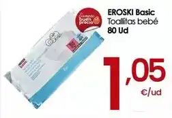 Eroski Eroski basic - toallitas bebe oferta