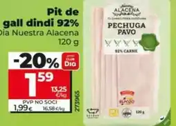 Dia Dia nuestra alacena - pechuga de pavo 92% oferta