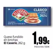 Unide Supermercados El caserío - queso fundido en lonchas oferta