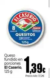 Unide Supermercados El caserío - queso fundido en porciones oferta