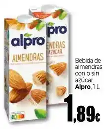 Unide Supermercados Alpro - bebida de almendras con o sin azúcar oferta