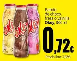 Unide Supermercados Okey - batido de choco, fresa o vainilla oferta